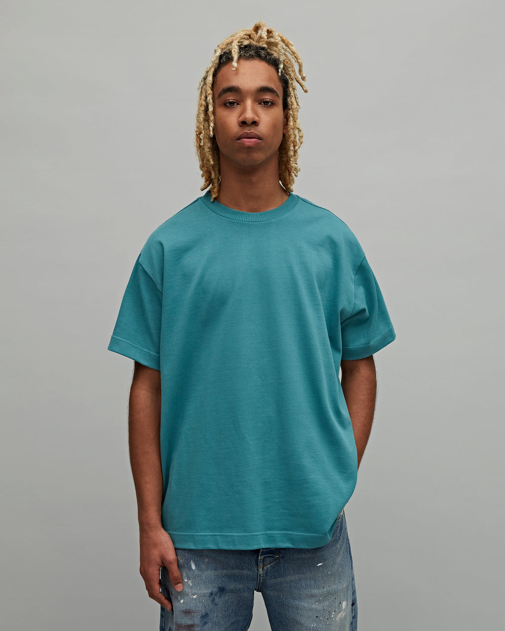 Tenue. Bruce Teal T-shirt S/S Men