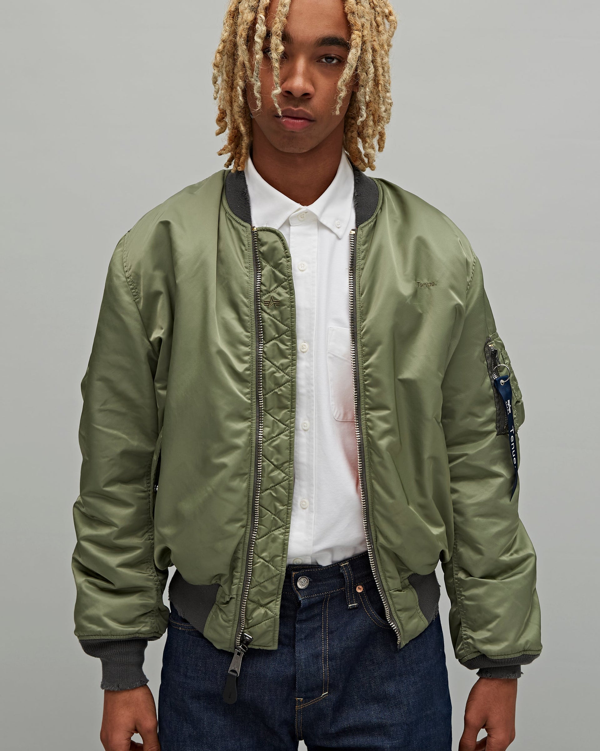 Tenue. Tenue. x Alpha Industries MA-1 Bomber Jacket Sage Green JKT Short Unisex