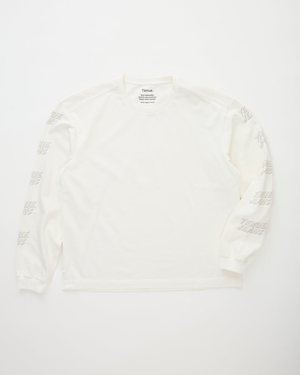 Brad T-Shirt Vintage White Print