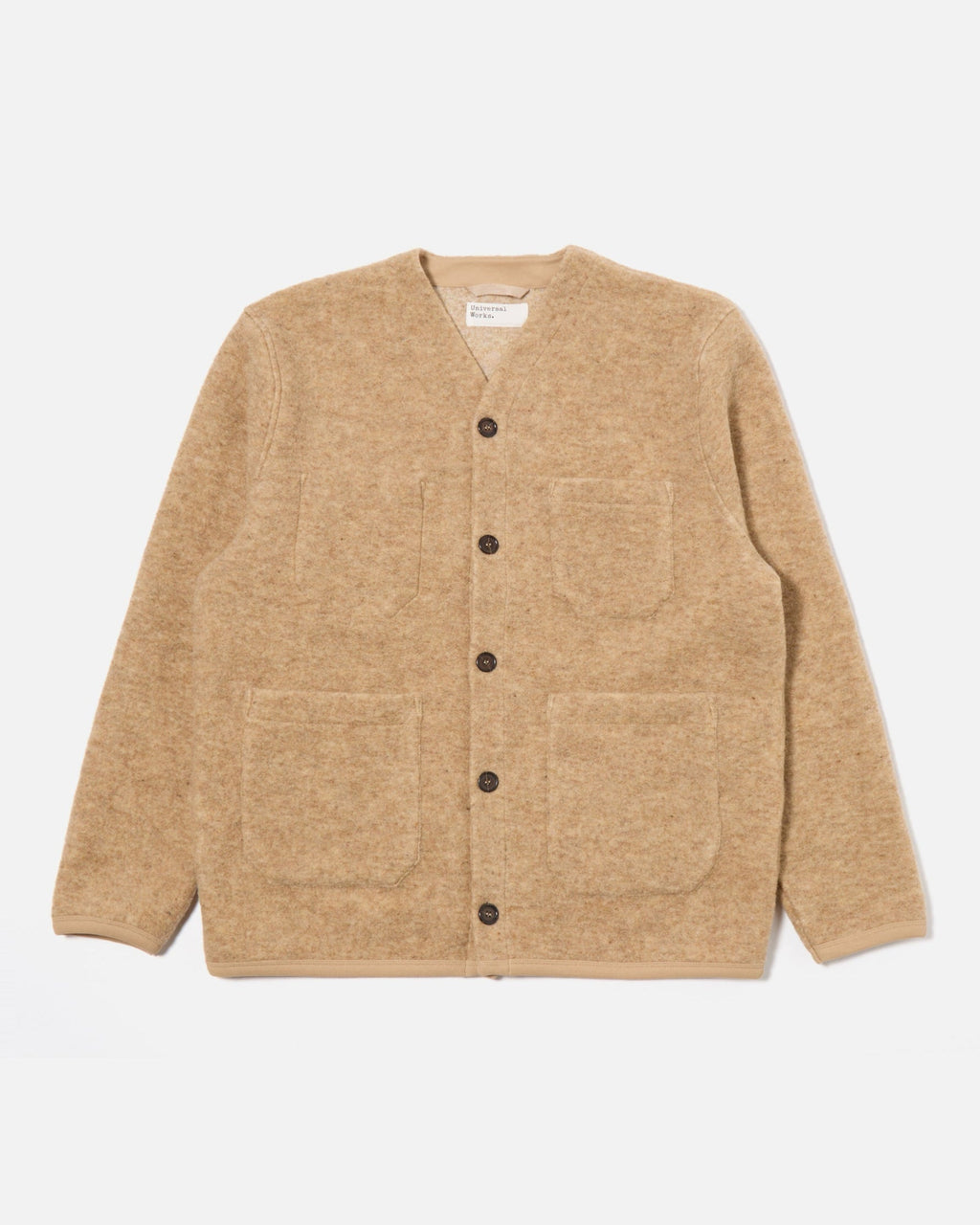 Universal Works Cardigan Fawn Knitwear Men