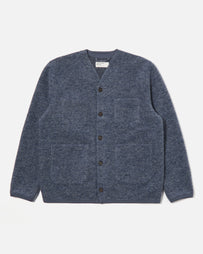 Universal Works Cardigan Slate Blue Knitwear Men