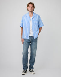 Camp Shirt Ocean Stripe