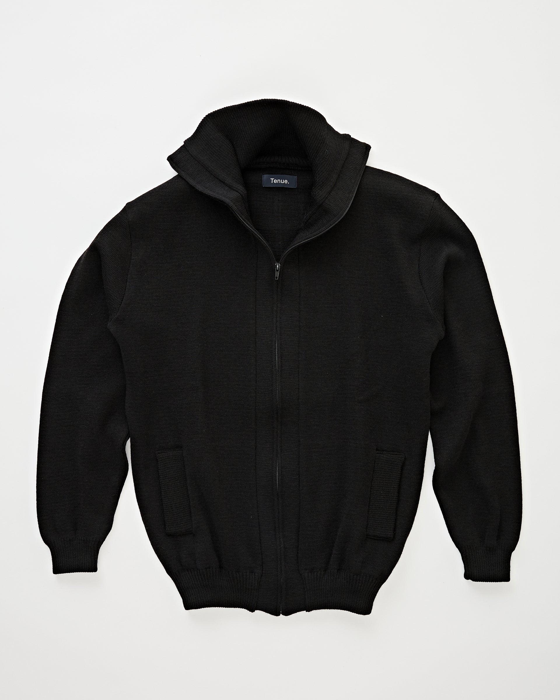 Zip Sailor Vest Black