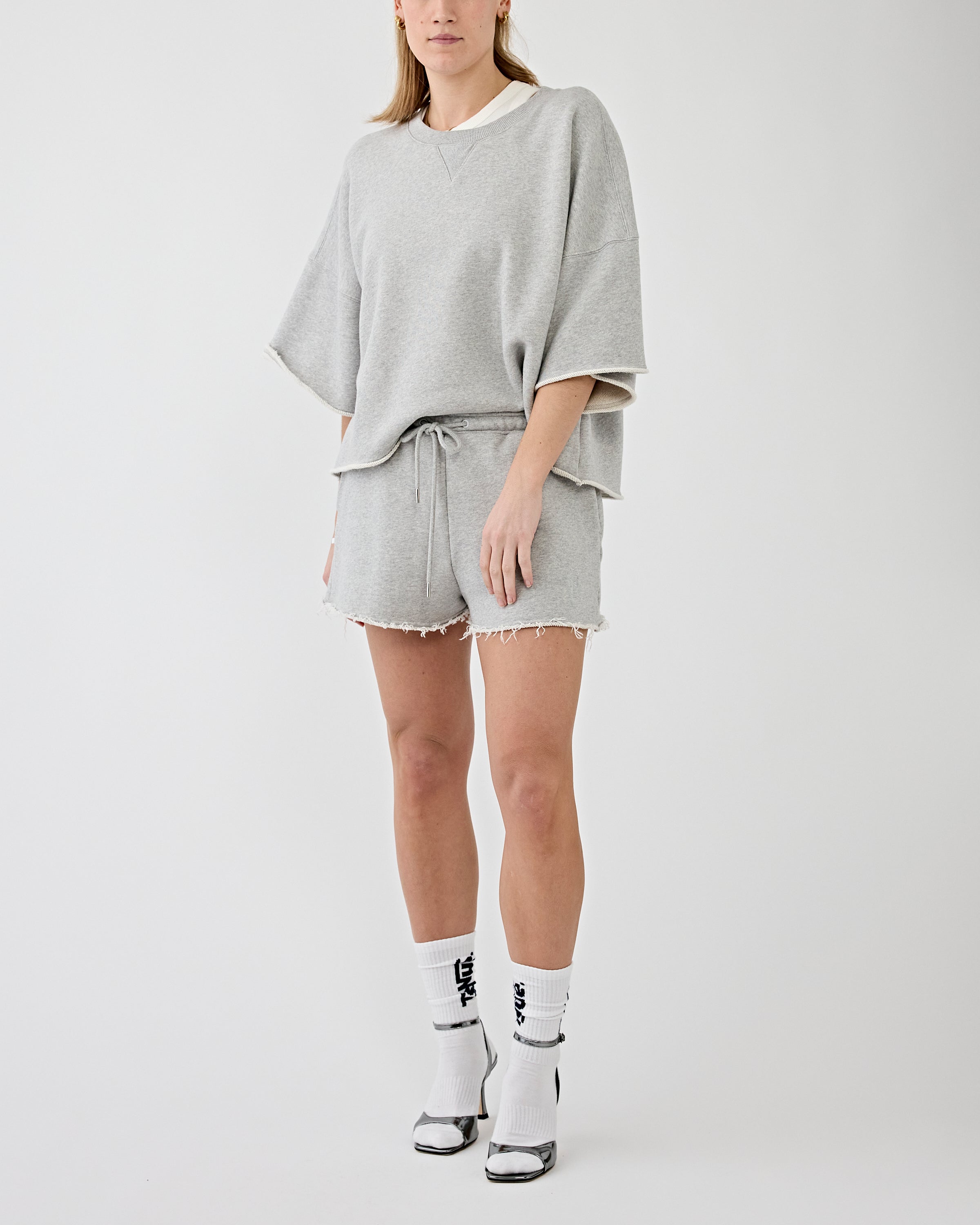 Harper Short Grey Melange