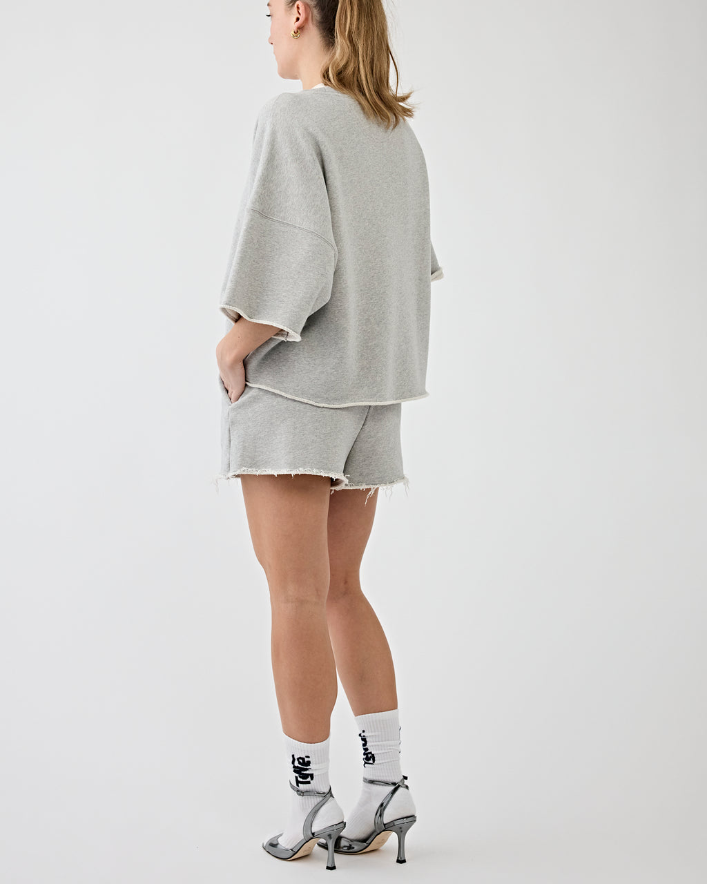 Harper Short Grey Melange