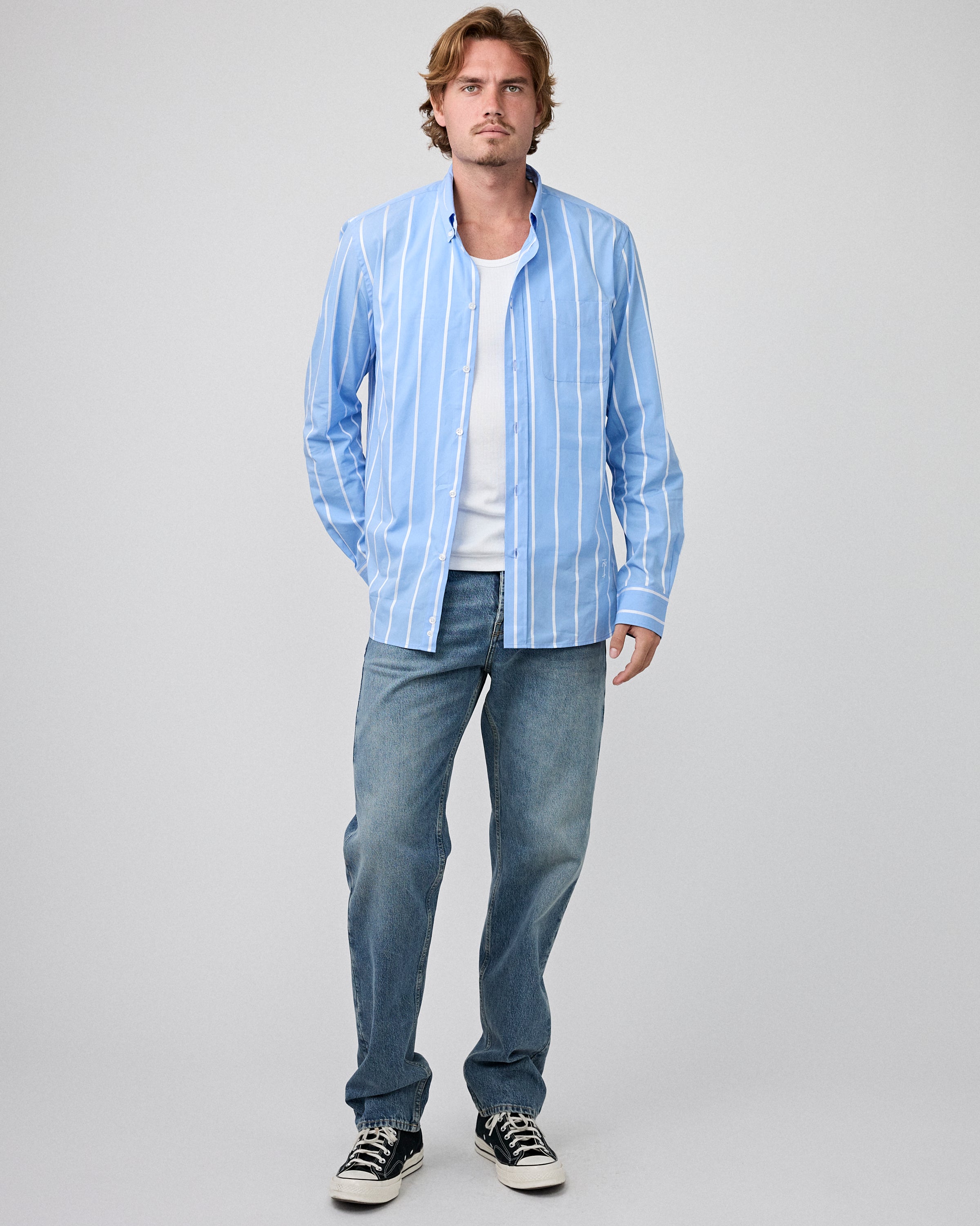 Ralph Shirt Ocean Stripe