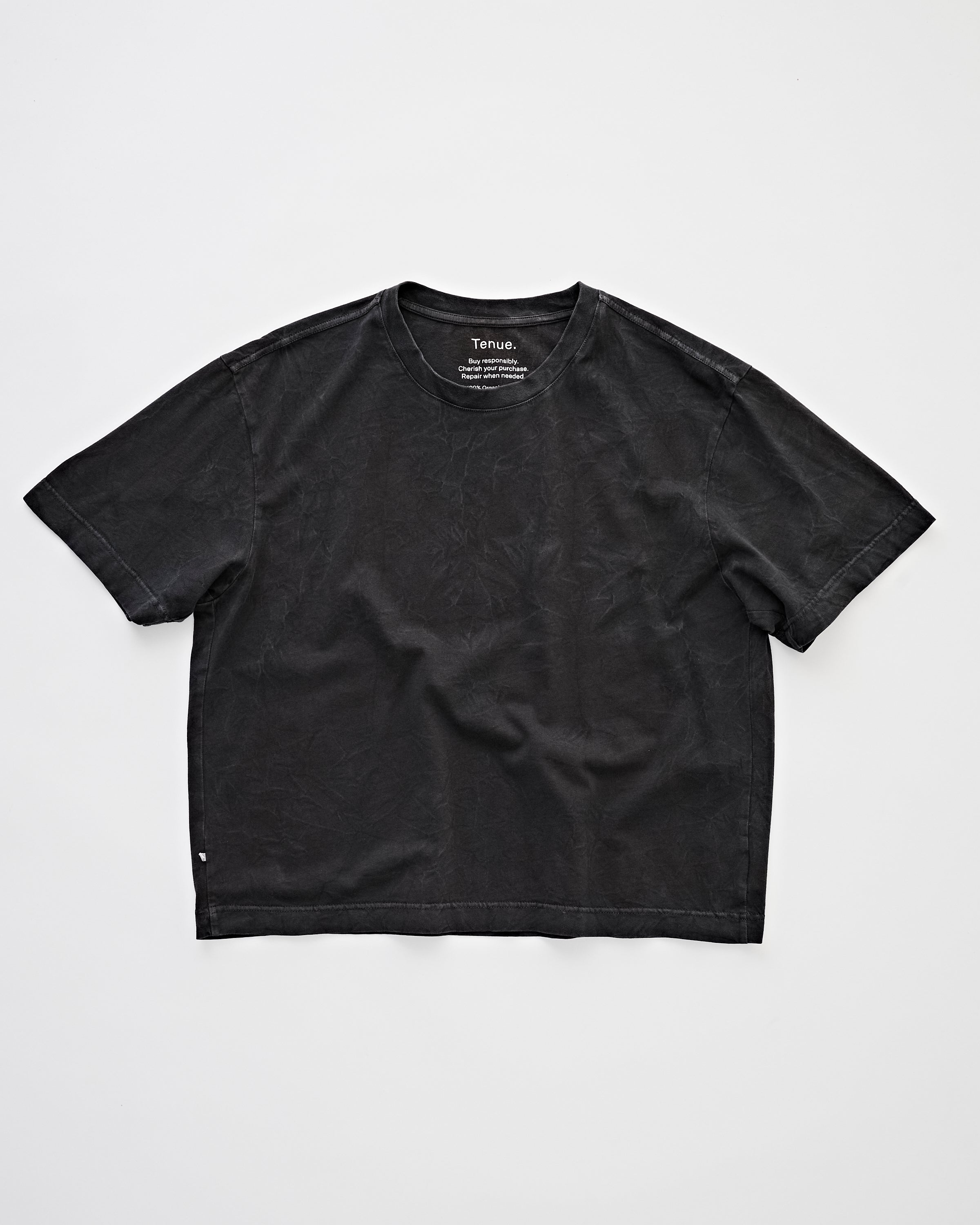 Mick T-Shirt Trashed Black
