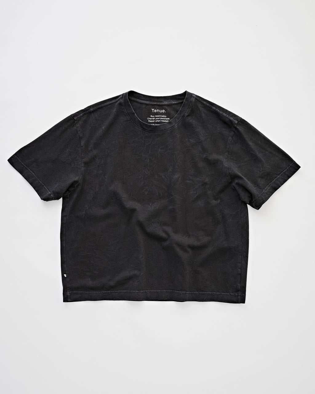 Mick T-Shirt Trashed Black