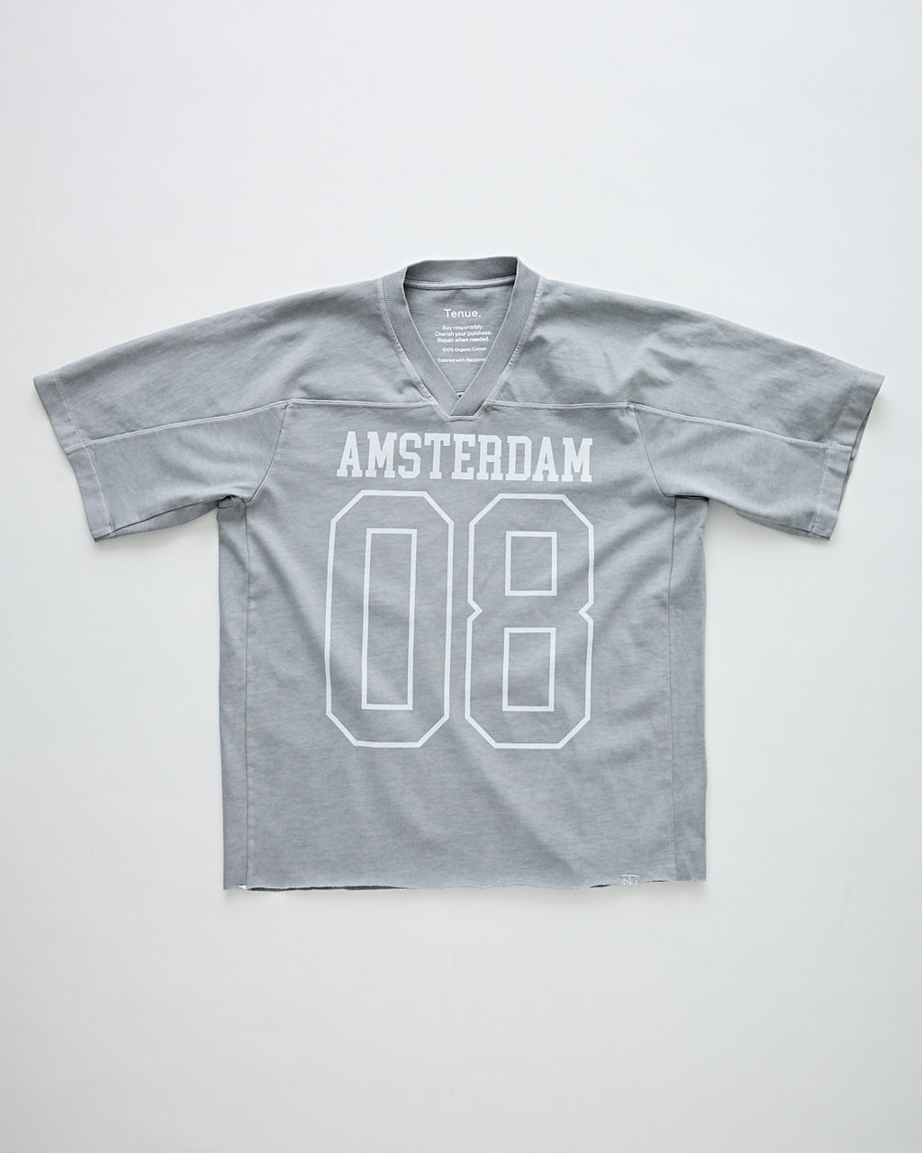 Amsterdam Varsity V-Neck T-Shirt Lunar Dust