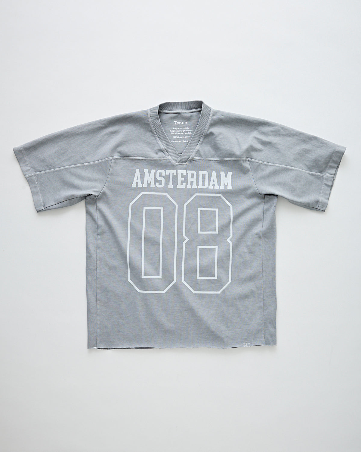 Amsterdam Varsity V-Neck T-Shirt Lunar Dust