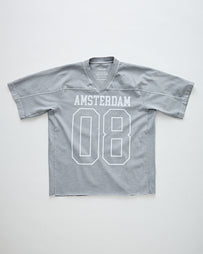 Amsterdam Varsity V-Neck T-Shirt Lunar Dust