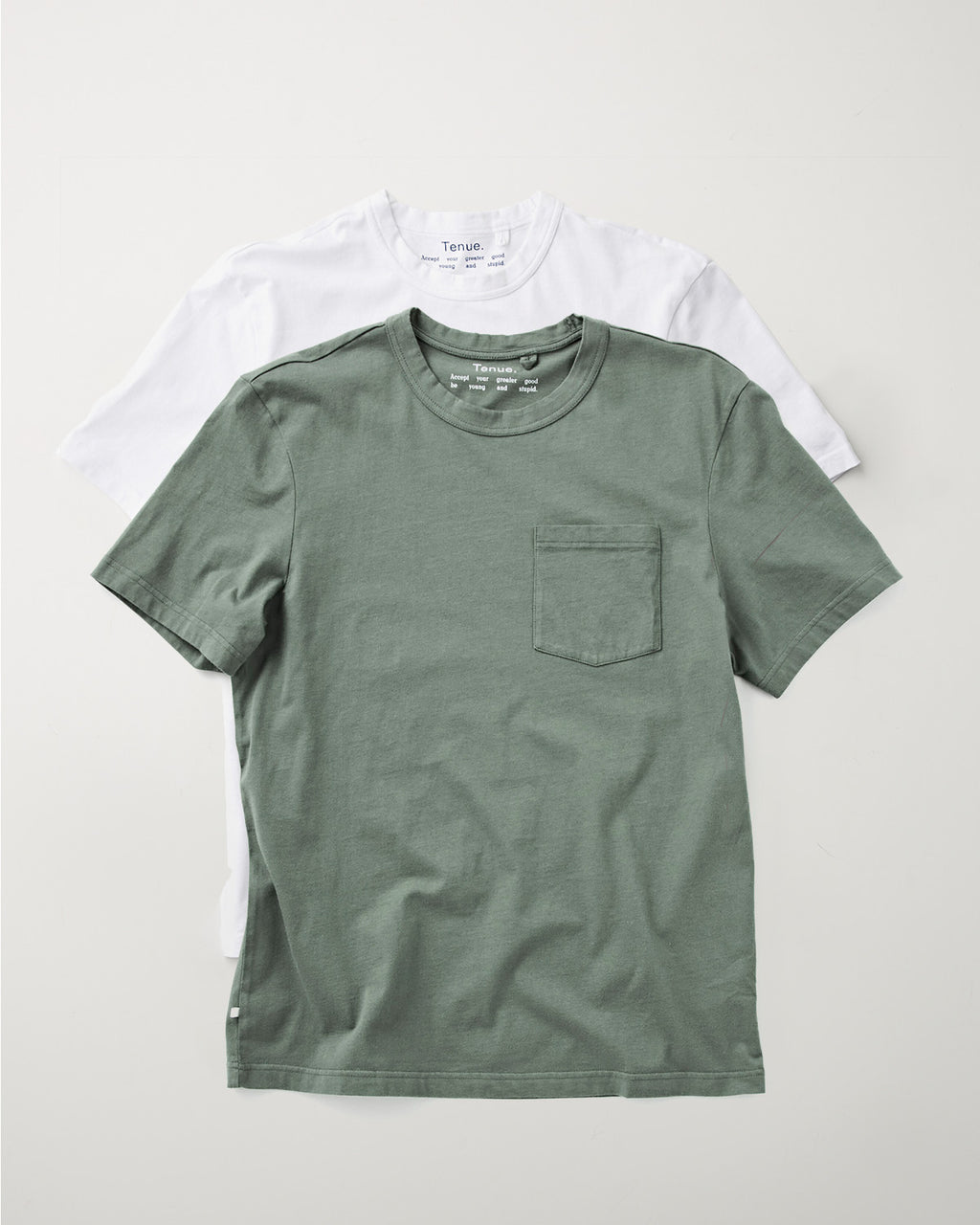 Tenue. 2-Pack John Jade & White T-shirt S/S Men
