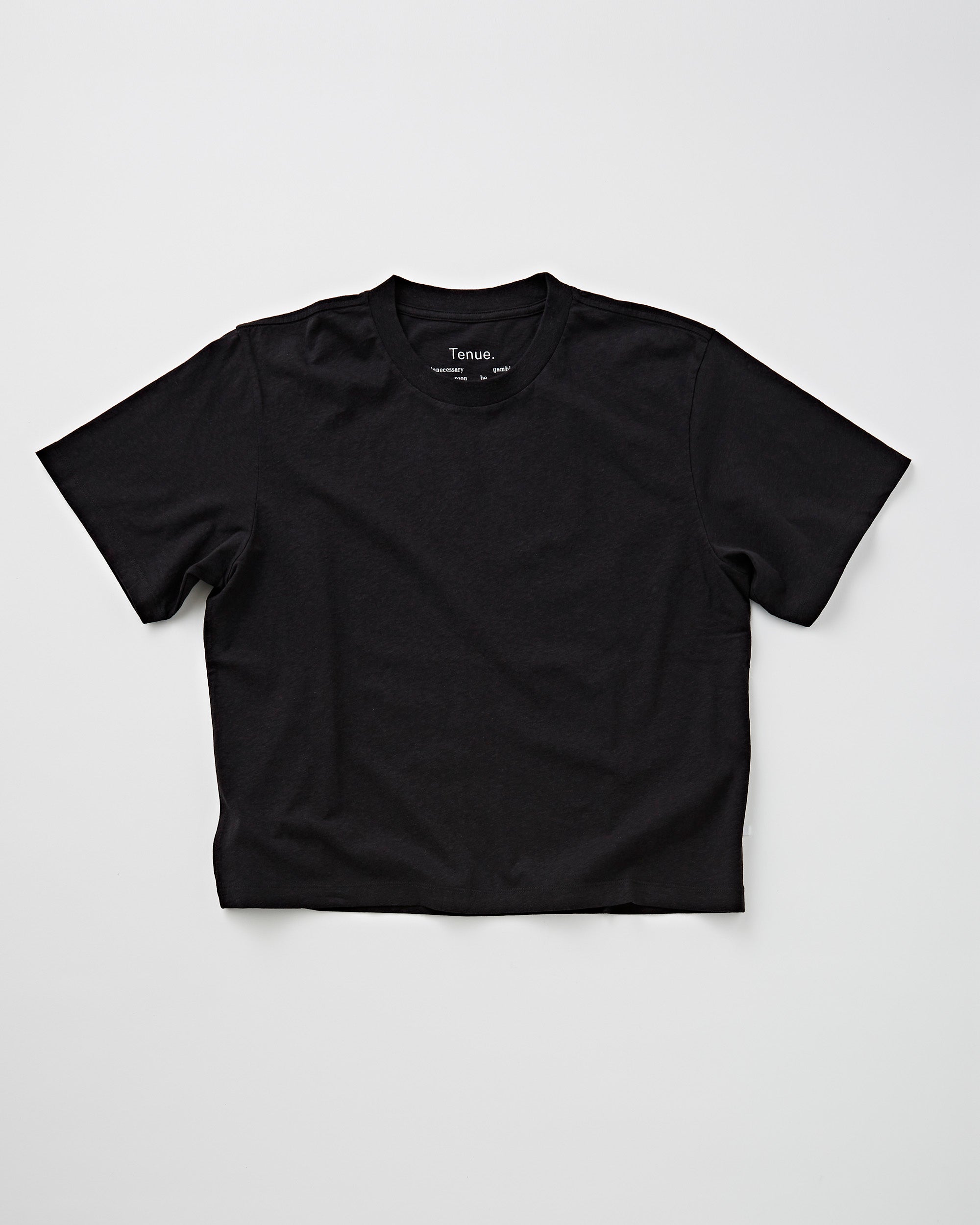 Tenue. Zoe T-Shirt Washed Black T-shirt S/S Women