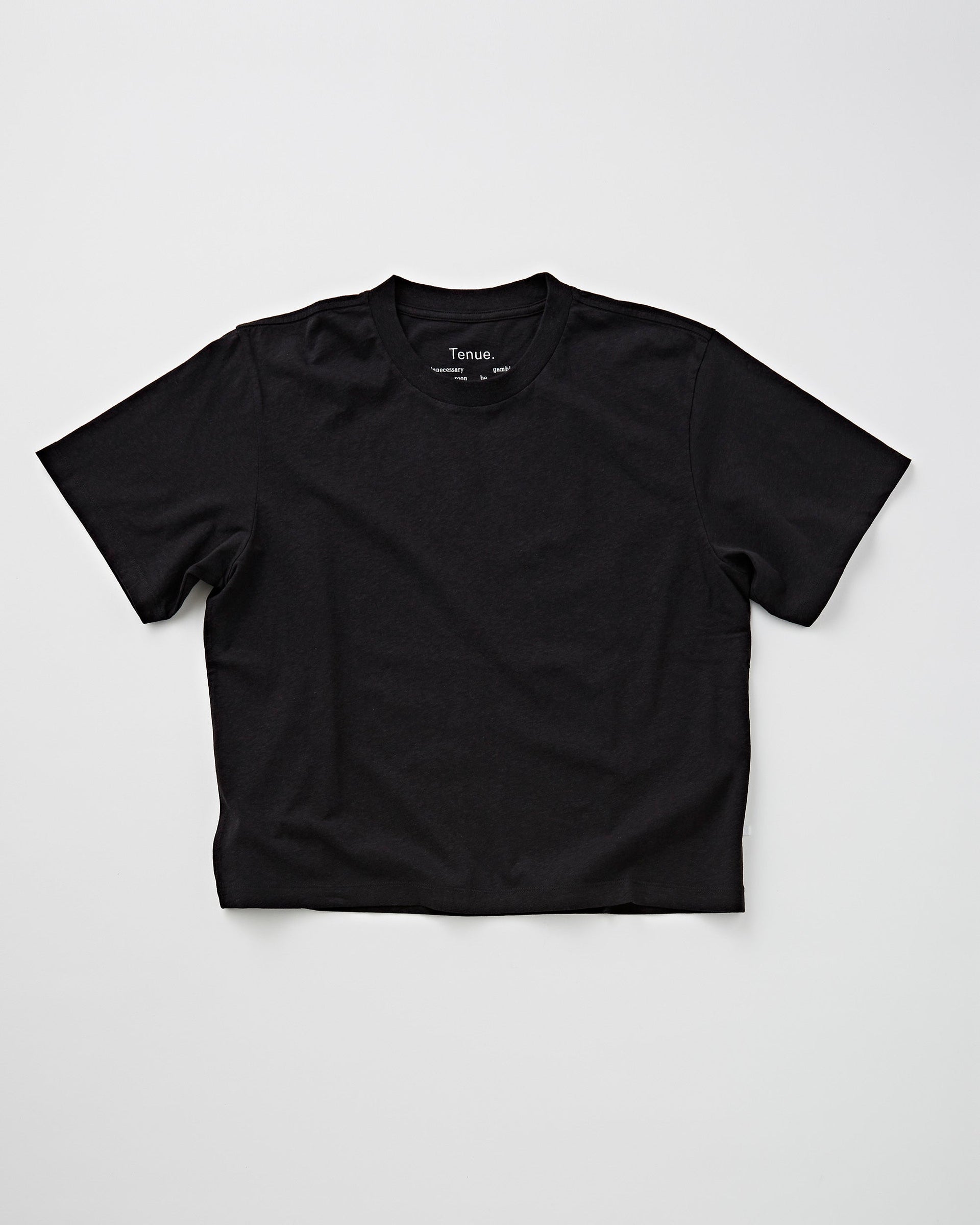 Tenue. Zoe T-Shirt Washed Black T-shirt S/S Women