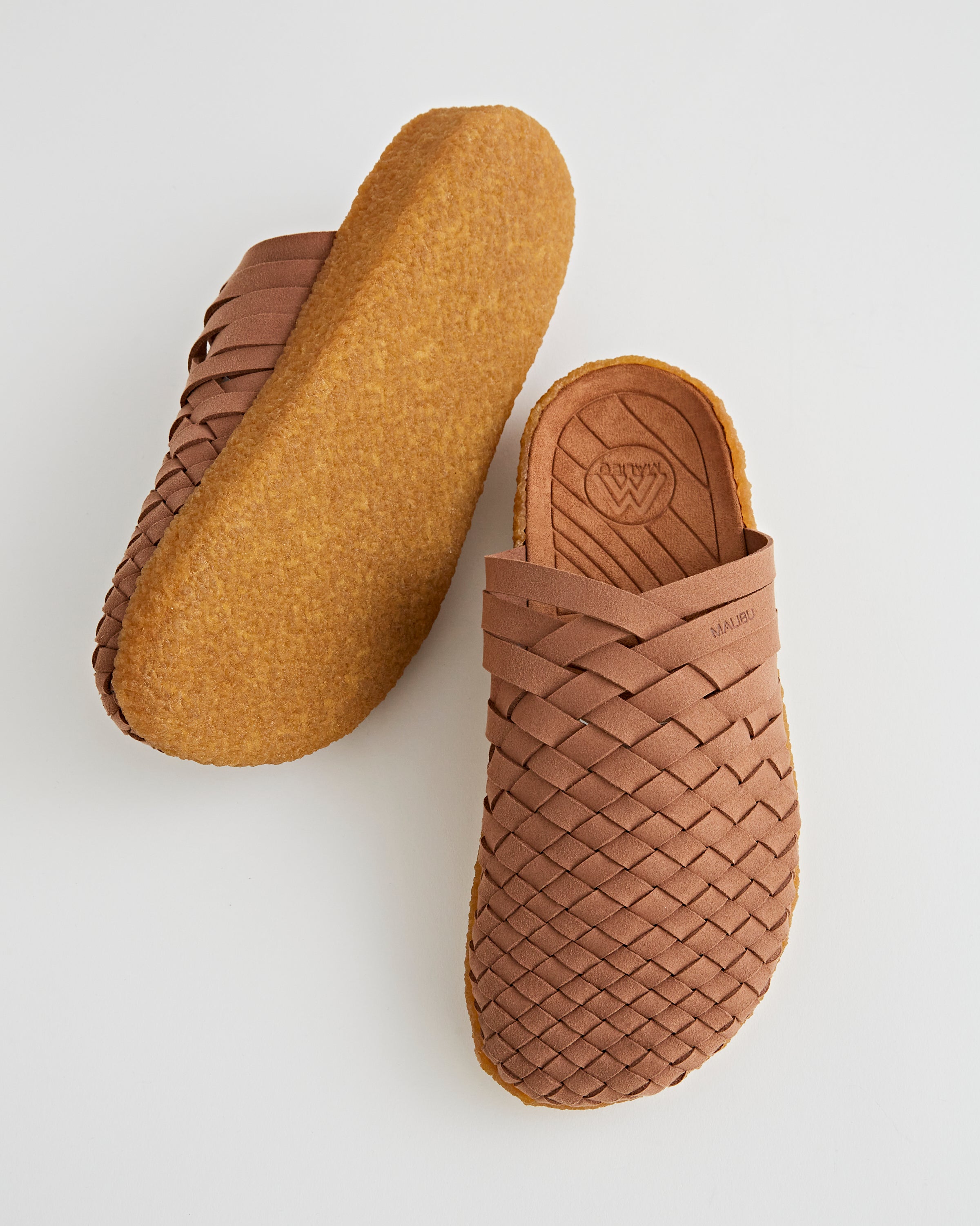 Malibu Sandals Colony Suede Vegan Leather Walnut Shoes Leather Unisex