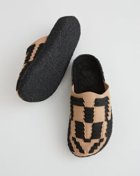 Malibu Sandals Thunderbird Classic Black Beige Shoes Leather Men