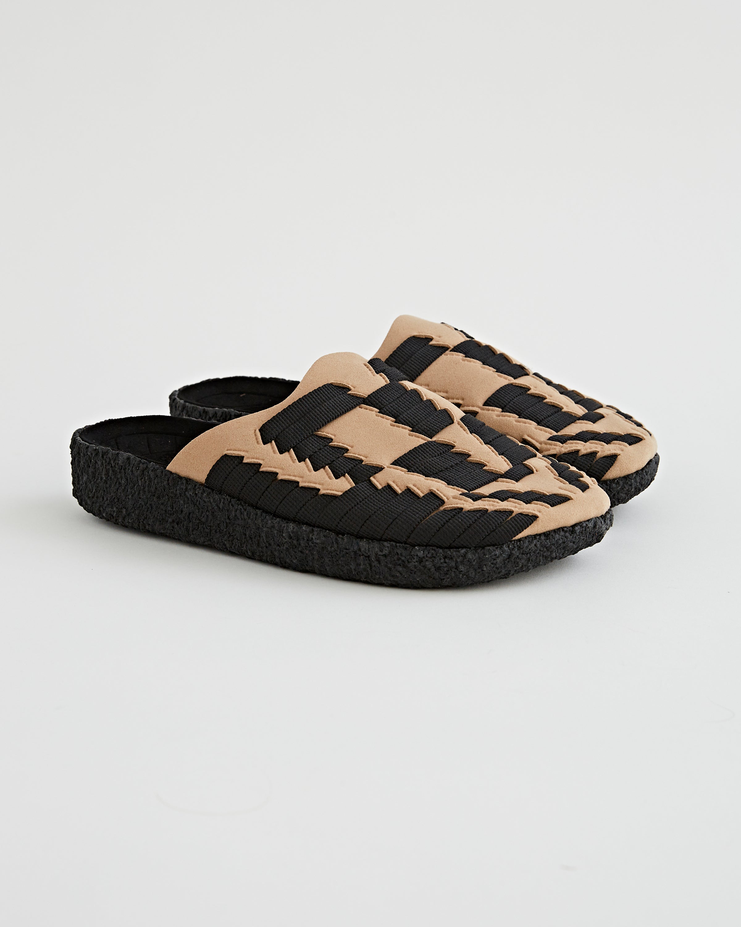 Malibu Sandals Thunderbird Classic Black Beige Shoes Leather Men