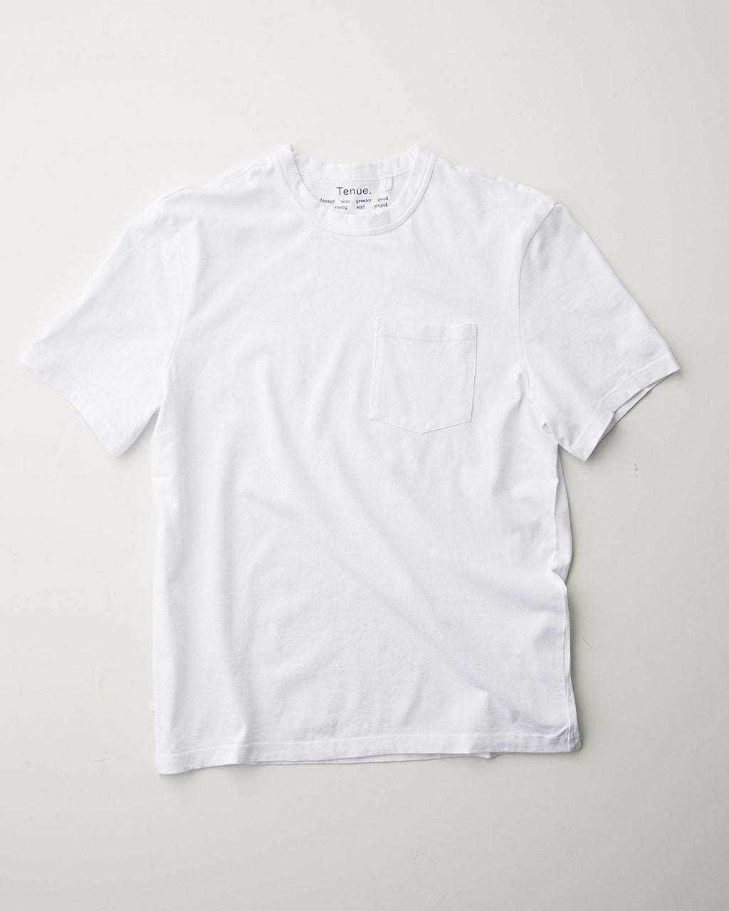 Tenue. John Pocket Tee White T-shirt S/S Men