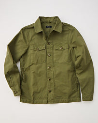 Tenue. Zeke Ripstop Oil Green JKT Short Men